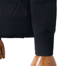 画像をギャラリービューアに読み込む, FILIPPO DE LAURENTIIS(フィリッポ デ ローレンティス)モックネック ハーフネック 長袖 ロングスリーブ ハイゲージ ロイヤルメリノ ウール ニット【ブラックBLACK】国内正規品