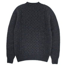 画像をギャラリービューアに読み込む, Drumohr(ドルモア)D4W105AR ラムズウール ケーブル編み モックネック ニット【チャコールCHARCOAL】国内正規品