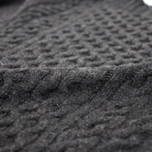 画像をギャラリービューアに読み込む, Drumohr(ドルモア)D4W105AR ラムズウール ケーブル編み モックネック ニット【チャコールCHARCOAL】国内正規品