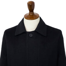 画像をギャラリービューアに読み込む, Finjack(フィンジャック)カシミヤ ベルテッド ステンカラーコート【ブラックBLACK】国内正規品
