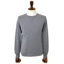 画像をギャラリービューアに読み込む, Blu Bre(ブルブレ)コットン クルーネック ロングスリーブ ニットTシャツ【グレー】国内正規品
