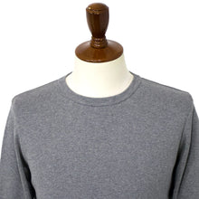 画像をギャラリービューアに読み込む, Blu Bre(ブルブレ)コットン クルーネック ロングスリーブ ニットTシャツ【グレー】国内正規品