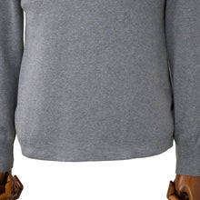 画像をギャラリービューアに読み込む, Blu Bre(ブルブレ)コットン クルーネック ロングスリーブ ニットTシャツ【グレー】国内正規品