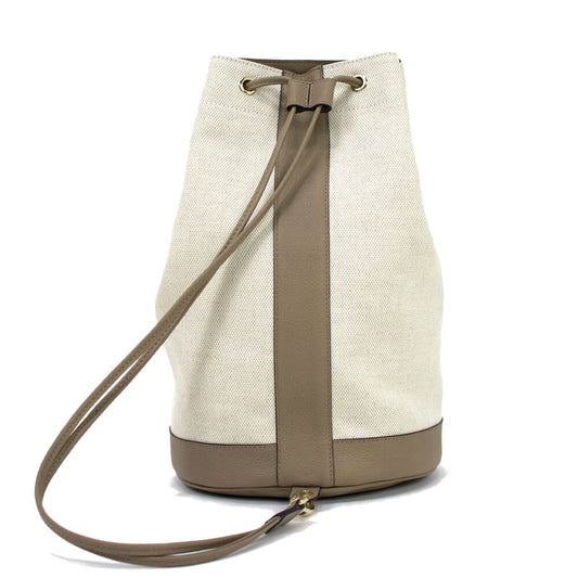 Cisei(シセイ)BG/LD キャンバス×シュリンクレザー ワンショルダー バッグ【NATUREL×TAUPE】国内正規品