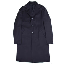 画像をギャラリービューアに読み込む, Finjack(フィンジャック) ウール カシミヤ ベルテッド チェスターコート【ネイビーNAVY】国内正規品