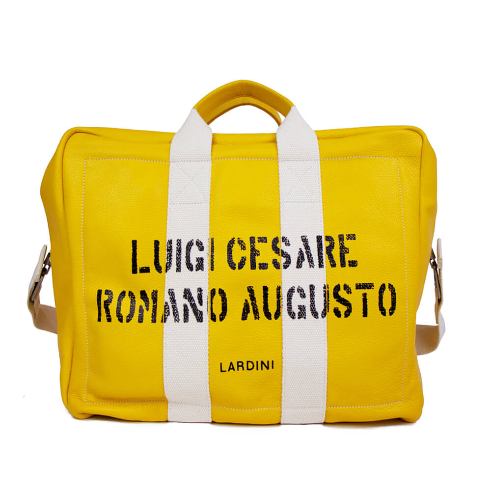 LARDINI レザー ボストンバッグ ブラウン 編み込みデザイン LARDINI レザー ボストンバッグ ブラウン 編み込みデザイン