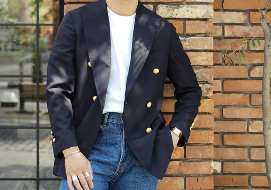 【 NAVY BLAZER 】