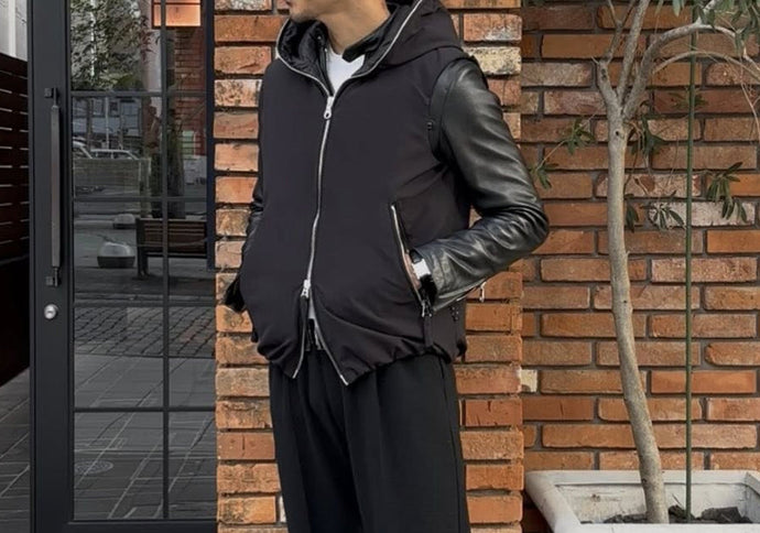 【 レザー×ダウンベスト 】