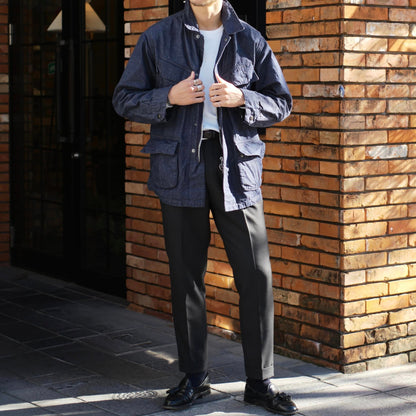 Barbour（バブアー）"Heritage + / ヘリテージ プラス" ジャングル ファティーグ ジャケットデニム ミリタリー【ネイビー】国内正規品