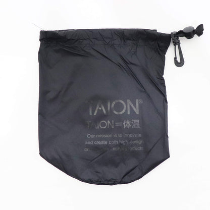 TAION（タイオン）ミリタリー クルーネック ダウンベスト ソフトシェル【ブラック】国内正規品
