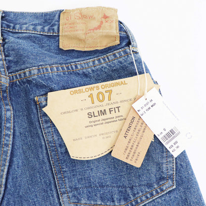 orSlow（オアスロウ）107 IVY FIT SELVEDGE DENIM アイビーフィット セルビッチ デニムパンツ【2イヤーウォッシュ】国内正規品