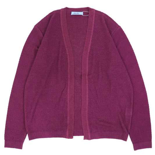 Blu Bre（ブルブレ）リネンシルク ボタンレスカーディガン【バイオレット】国内正規品