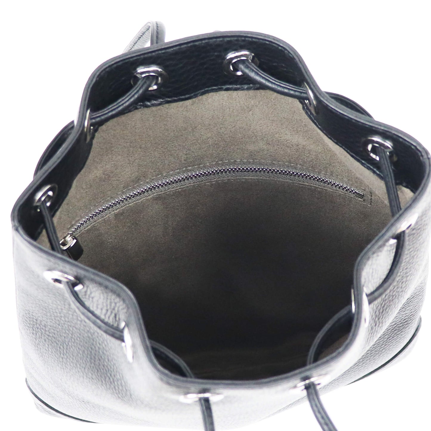 PELLE MORBIDA（ペッレ モルビダ）ドローストリングバッグ【ブラック】国内正規品