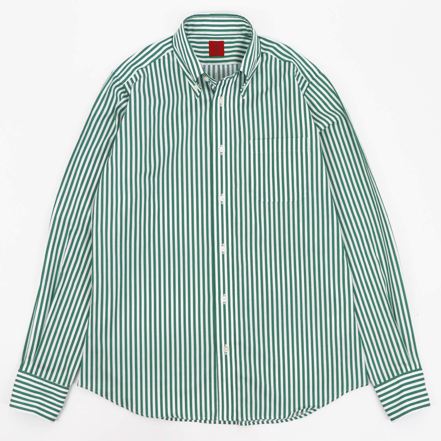 Giotto（ジオット）ストライプ ボタンダウン シャツ【グリーン】国内正規品