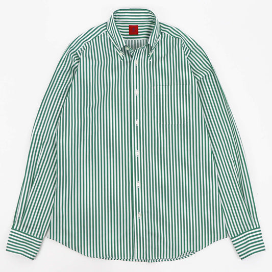 Giotto（ジオット）ストライプ ボタンダウン シャツ【グリーン】国内正規品