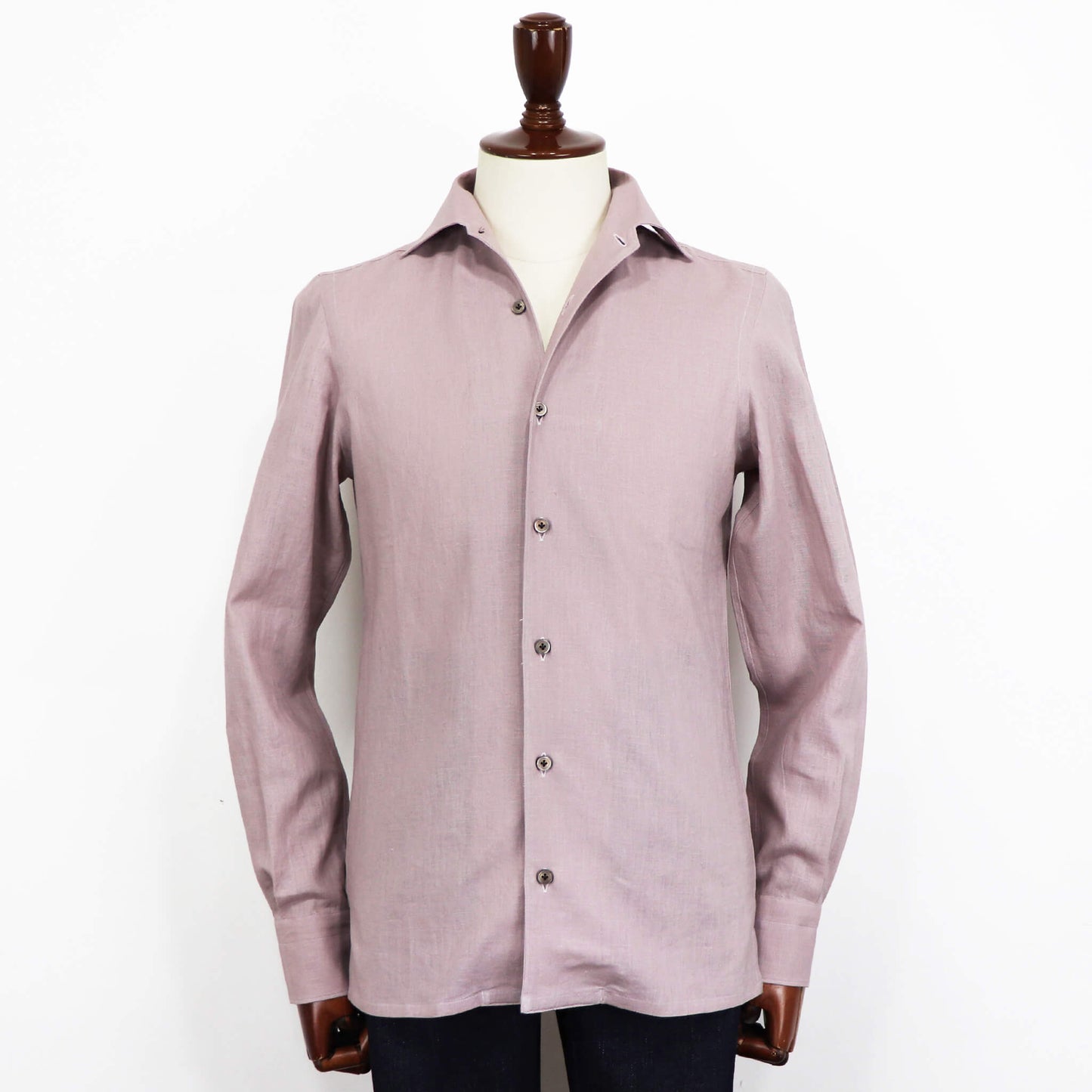 Errico Formicola（エリコ フォルミコラ）LECCE ワンピースカラー リネンシャツアウター【ラベンダー】国内正規品