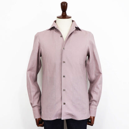 Errico Formicola（エリコ フォルミコラ）LECCE ワンピースカラー リネンシャツアウター【ラベンダー】国内正規品