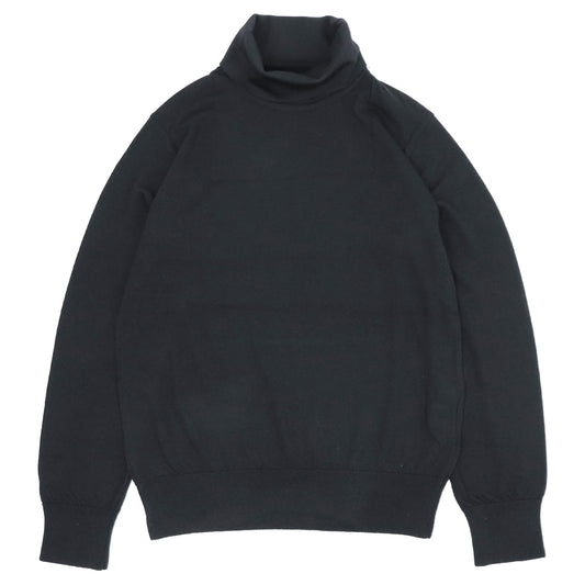 Blu Bre（ブルブレ）タートルネック Super 120 ウール100%【ブラック】国内正規品
