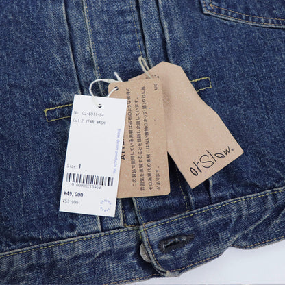 orSlow（オアスロウ）TYPE1 PLEATED FRONT DENIM BROUSE 03-6011 デニムトラッカージャケット【YEAR WASH】国内正規品
