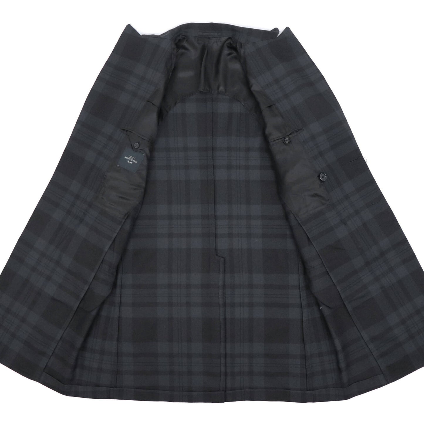 TITO ALLEGRETTO（ティト アレグレット）ベルテッド ダブル タータンチェック【ブラック系】国内正規品