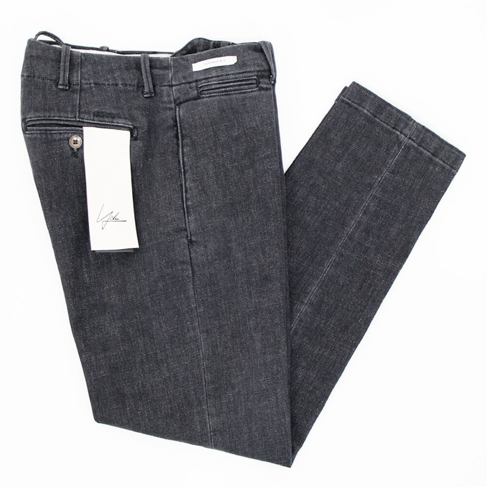 YCHAI（イカイ）ROBUSTO ロブスト テーパードフィット ストレッチ デニム スラックス【ブラック】国内正規品