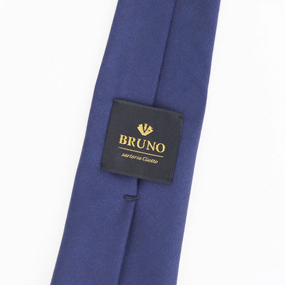 BRUNO（ブルーノ）CERRUTI チェルッティ 生地使用 スフォデラート Sette Pieghe セッテピエゲ 7つ折り ウール ネクタイ【ネイビー】正規販売店