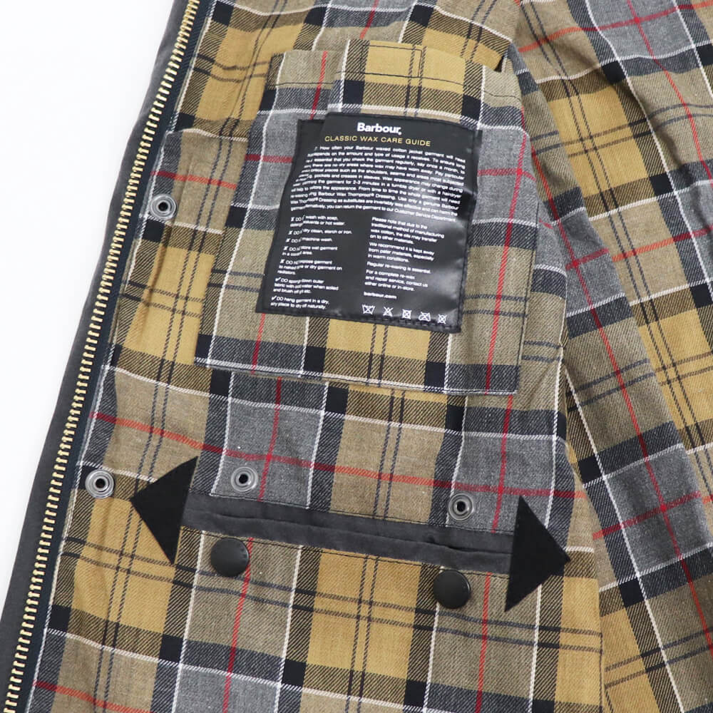 Barbour（バブアー）Border / ボーダー ハーフコート ガーメント付【グレー】国内正規品