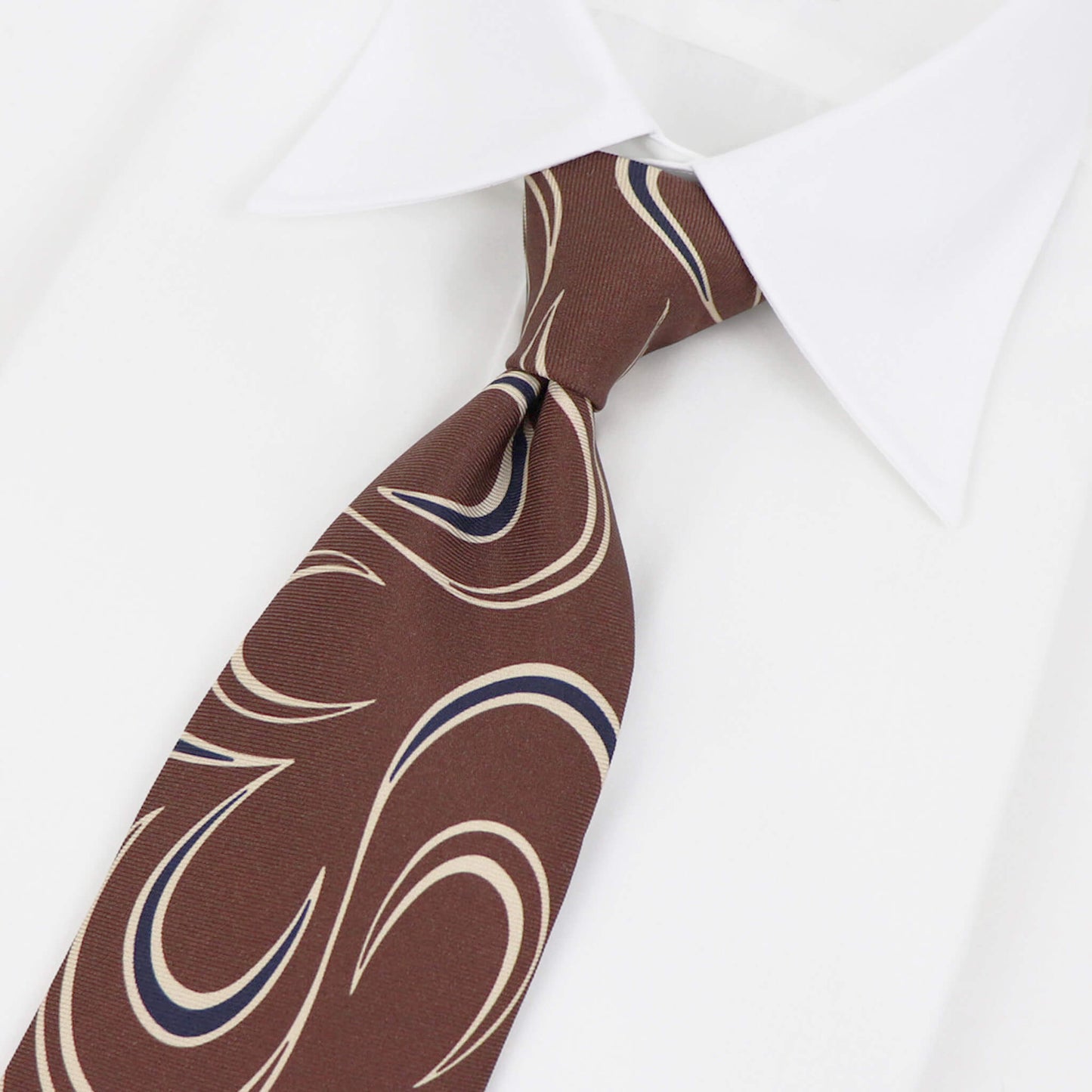 HOLLIDAY&BROWN（ホリデーアンドブラウン）ハンドメイド シルク タイ【ブラウン】国内正規品