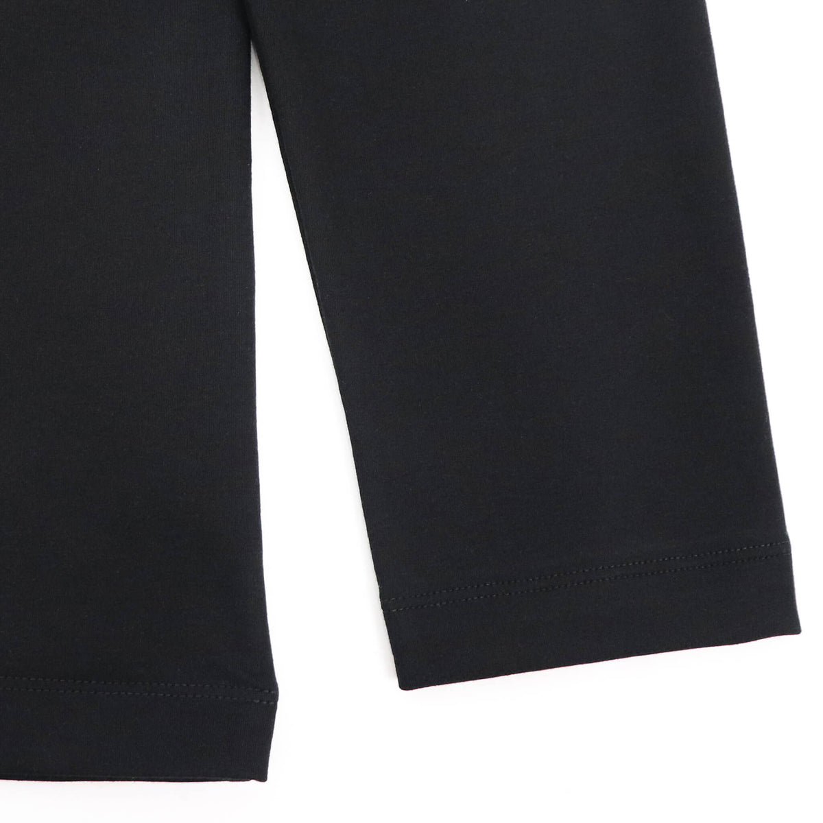RIVORA（リヴォラ）スビンコットン クルーネック ロングスリーブTシャツ【ブラック】国内正規品