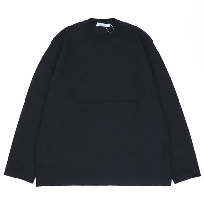 Blu Bre（ブルブレ）ドライタッチウール リラクシーロングスリーブ【ブラック】国内正規品