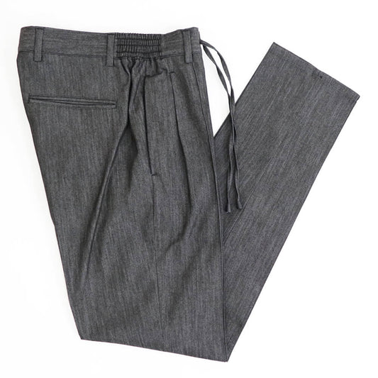 giabsarchivio（ジャブスアルキヴィオ）MASACCIO/R1 デニムライク イージーパンツ【チャコールグレー】国内正規品