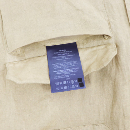 HERNO（ヘルノ）リネン サファリジャケット【ベージュ】国内正規品