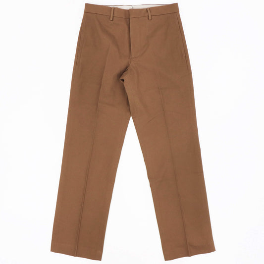 BERWICH（ベルウィッチ）LUCANO LONG ノープリーツ ワイドストレート コットンパンツ【ブラウン】国内正規品