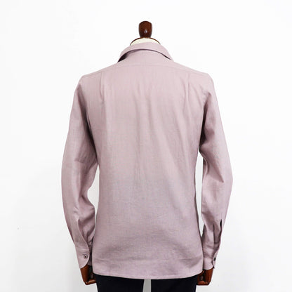 Errico Formicola（エリコ フォルミコラ）LECCE ワンピースカラー リネンシャツアウター【ラベンダー】国内正規品