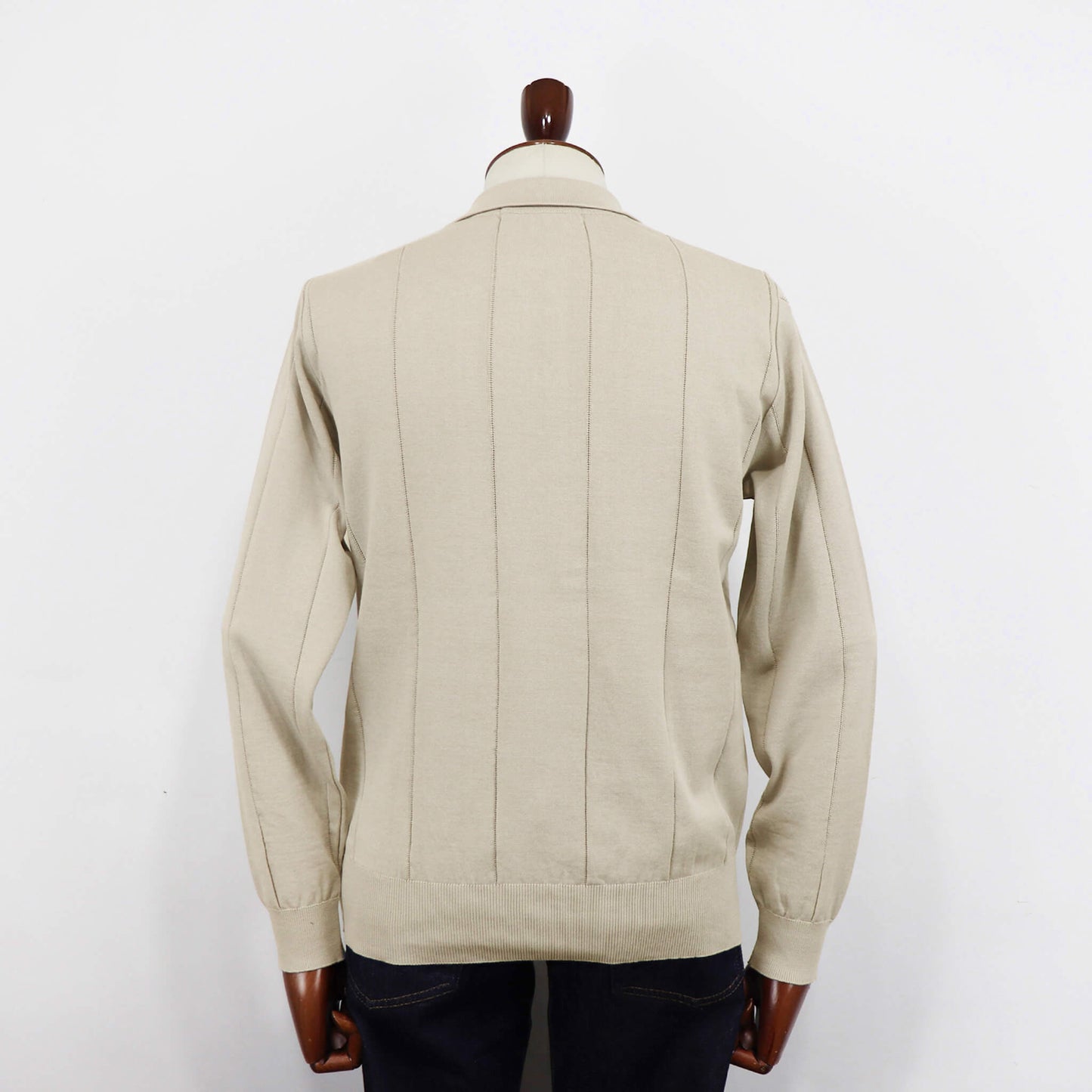 Blu Bre（ブルブレ）針抜き シャツカーディガンニット【SHADE BEIGE】国内正規品