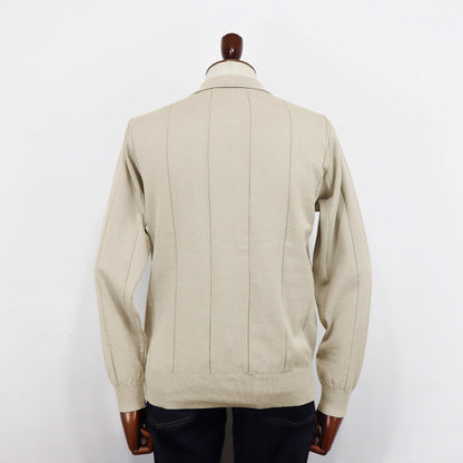 Blu Bre（ブルブレ）針抜き シャツカーディガンニット【SHADE BEIGE】国内正規品