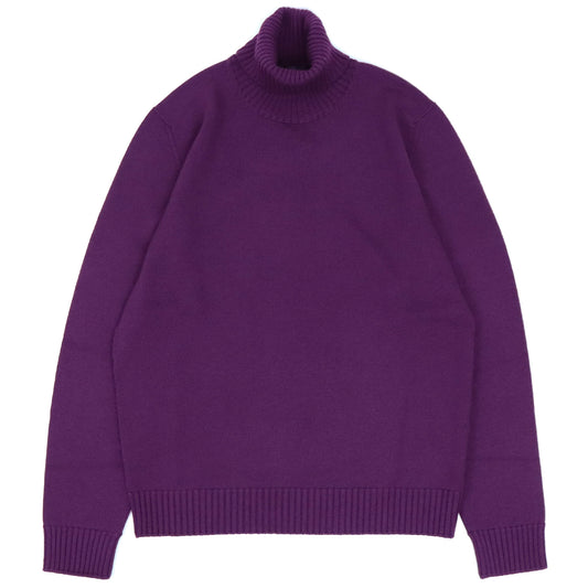 Drumohr（ドルモア）メリノウール 8G タートルネックニット【パープル】国内正規品