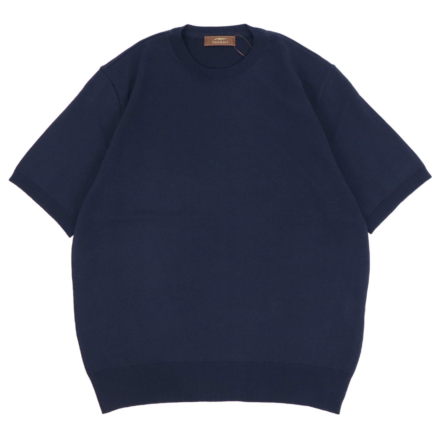 Vandori（ヴァンドリ）ドレスTシャツ コットンニット【ネイビー】国内正規品
