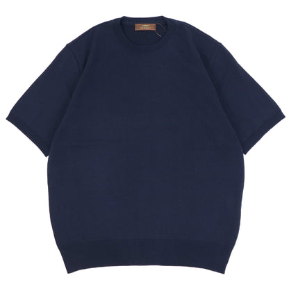 Vandori（ヴァンドリ）ドレスTシャツ コットンニット【ネイビー】国内正規品