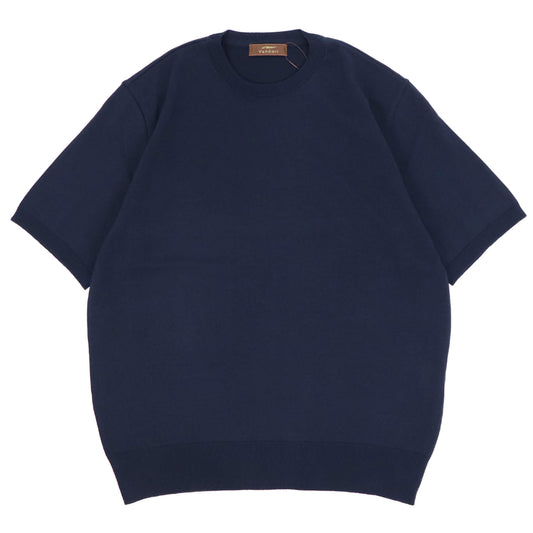 Vandori（ヴァンドリ）ドレスTシャツ コットンニット【ネイビー】国内正規品
