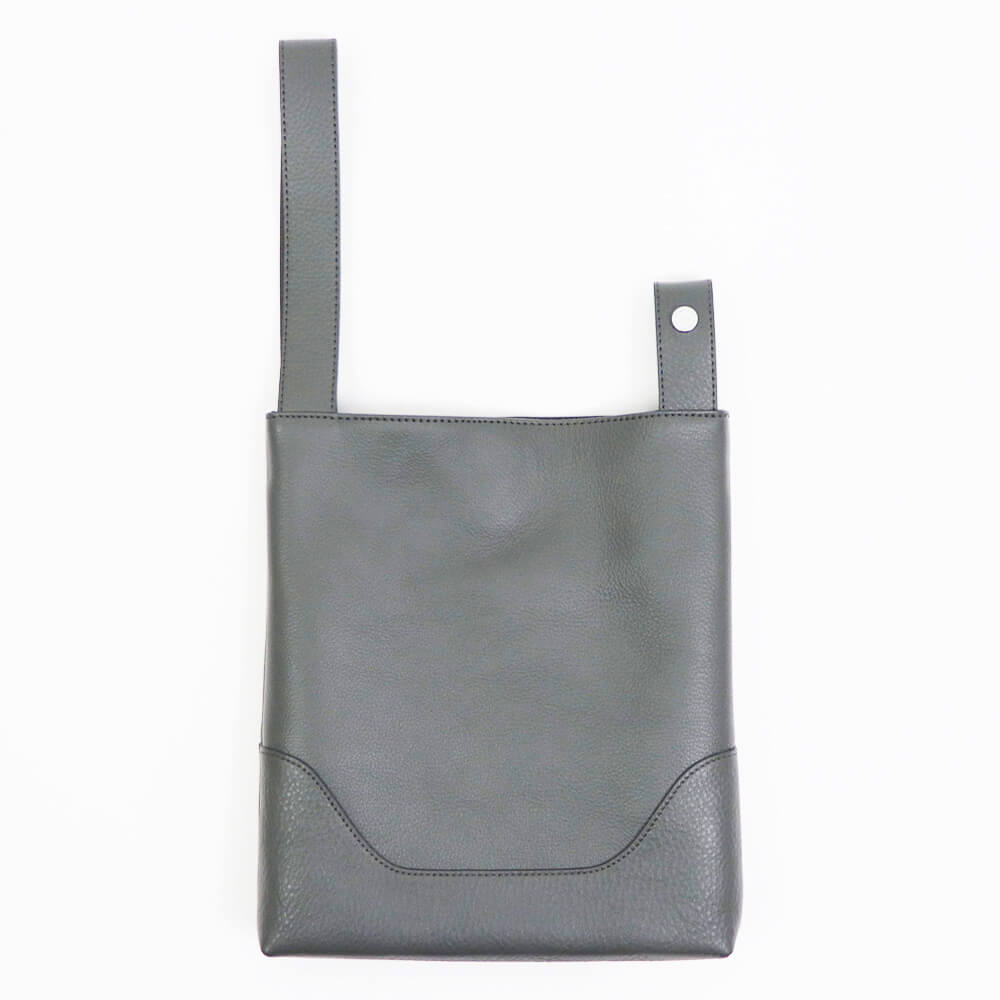 PELLE MORBIDA（ペッレ モルビダ）ワンハンドルバッグ 巾着【チャコールグレー】国内正規品