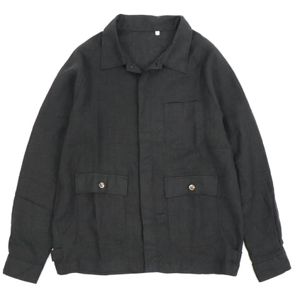 ORIAN（オリアン）RARMY リネン カバーオール チョアジャケット【ブラック】国内正規品