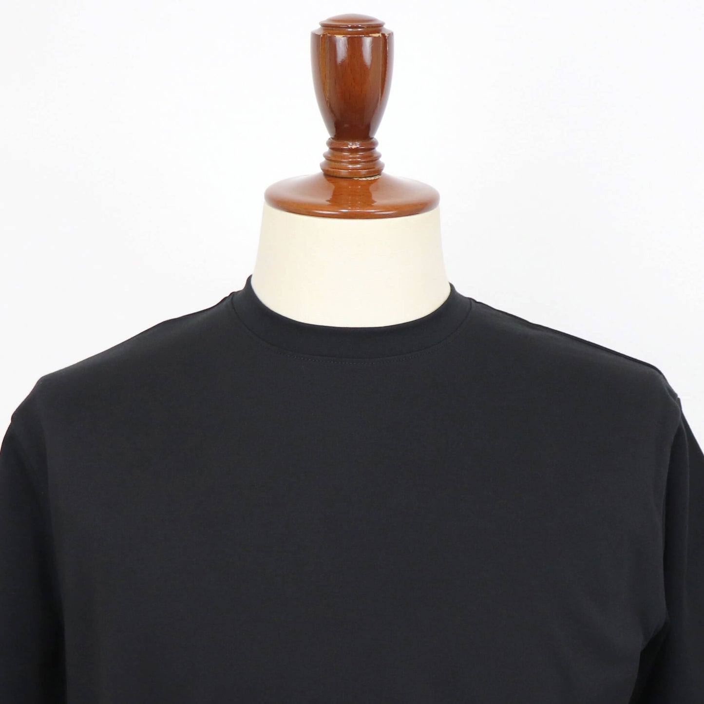 RIVORA（リヴォラ）Suvin Cotton Crew Neck スビンコットン クルーネック Tシャツ【ブラック】国内正規品