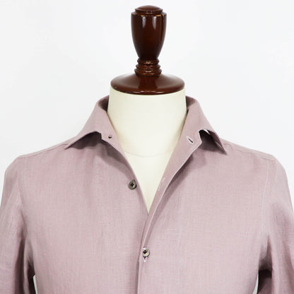 Errico Formicola（エリコ フォルミコラ）LECCE ワンピースカラー リネンシャツアウター【ラベンダー】国内正規品