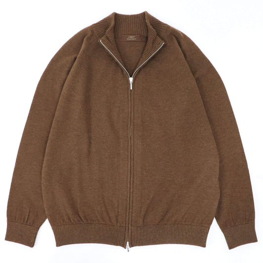 Vandori（ヴァンドリ）カシミヤブレンド ハイネックジップ ブルゾン【ブラウン】国内正規品