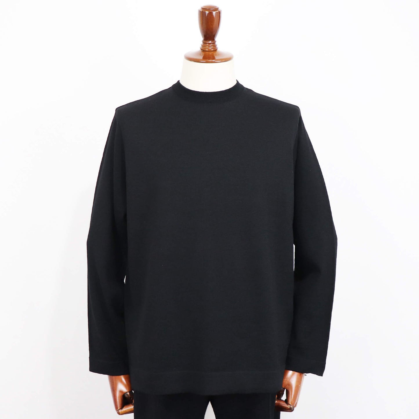 Blu Bre（ブルブレ）ドライタッチウール リラクシーロングスリーブ【ブラック】国内正規品