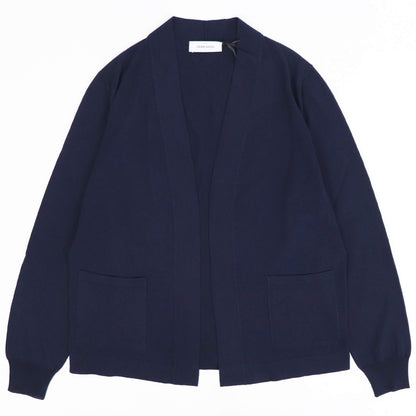 GRAN SASSO（グランサッソ）ボタンレスカーディガン コットン【ネイビー】国内正規品