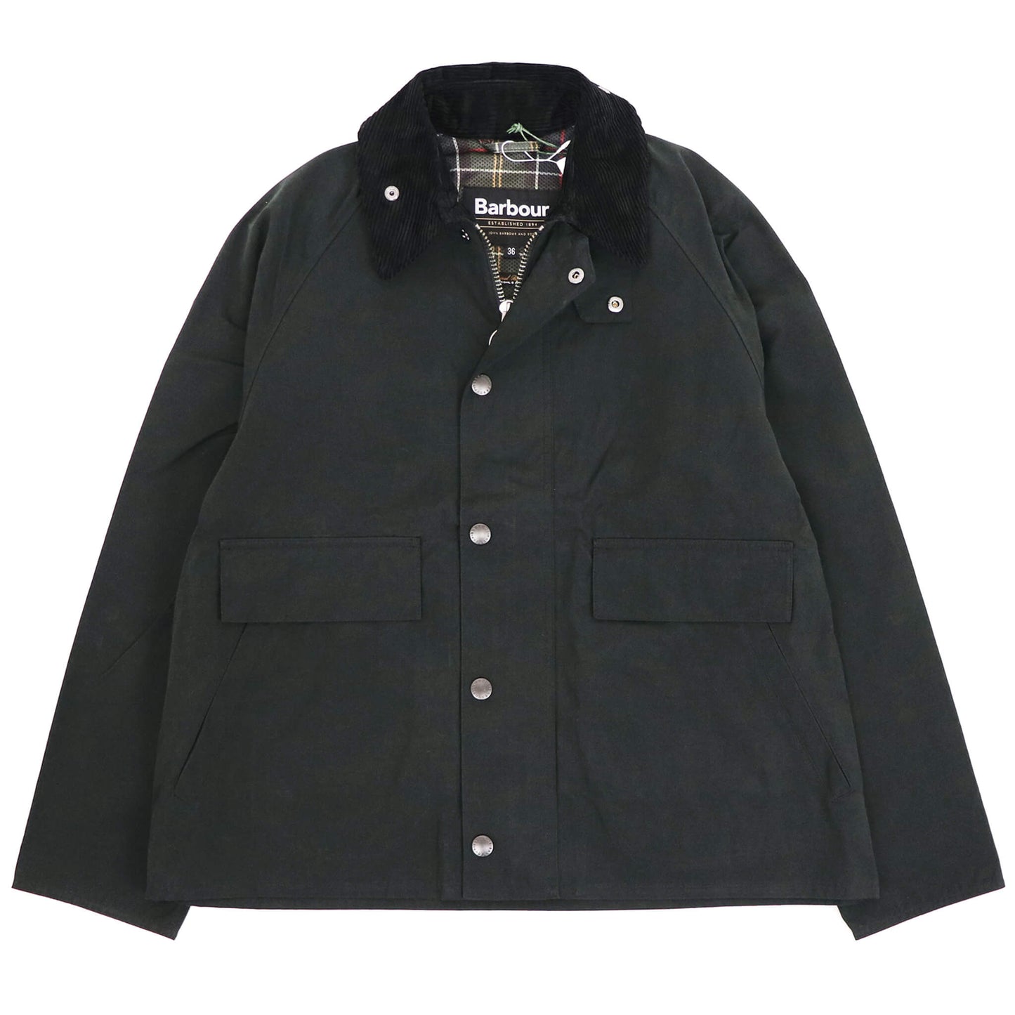 Barbour（バブアー）BORROWDALE / ボロウデイル ピーチスキン ショート ブルゾン【ブラック】国内正規品
