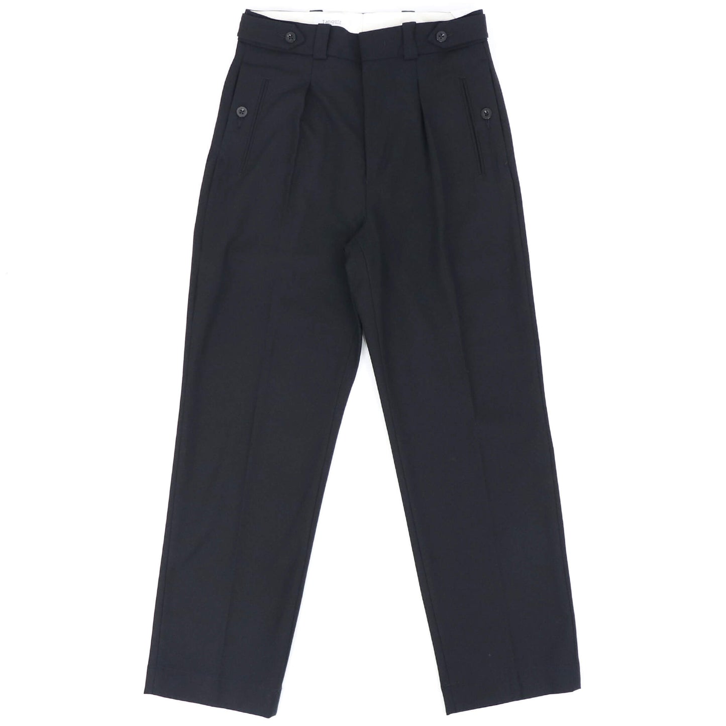 Tangent（タンジェント）CHARLES シャルル TAN04° ハードツイストツイル コットンパンツ【ブラック】国内正規品
