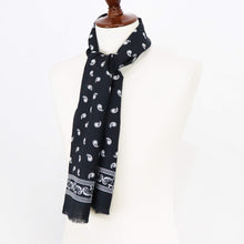 画像をギャラリービューアに読み込む, Bleck（ブレック）ペイズリー柄 コットンリネンシルクストール【ブラック】国内正規品
